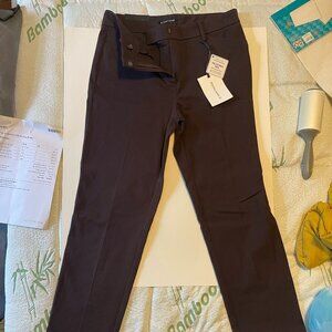 Size 6- Brown- 41- Hawthorn-Becca Straight Leg Adjustable Hem Pant